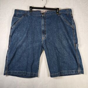 Levi Strauss Signature Carpenter‎ Denim Shorts Mens W44 Blue Jeans